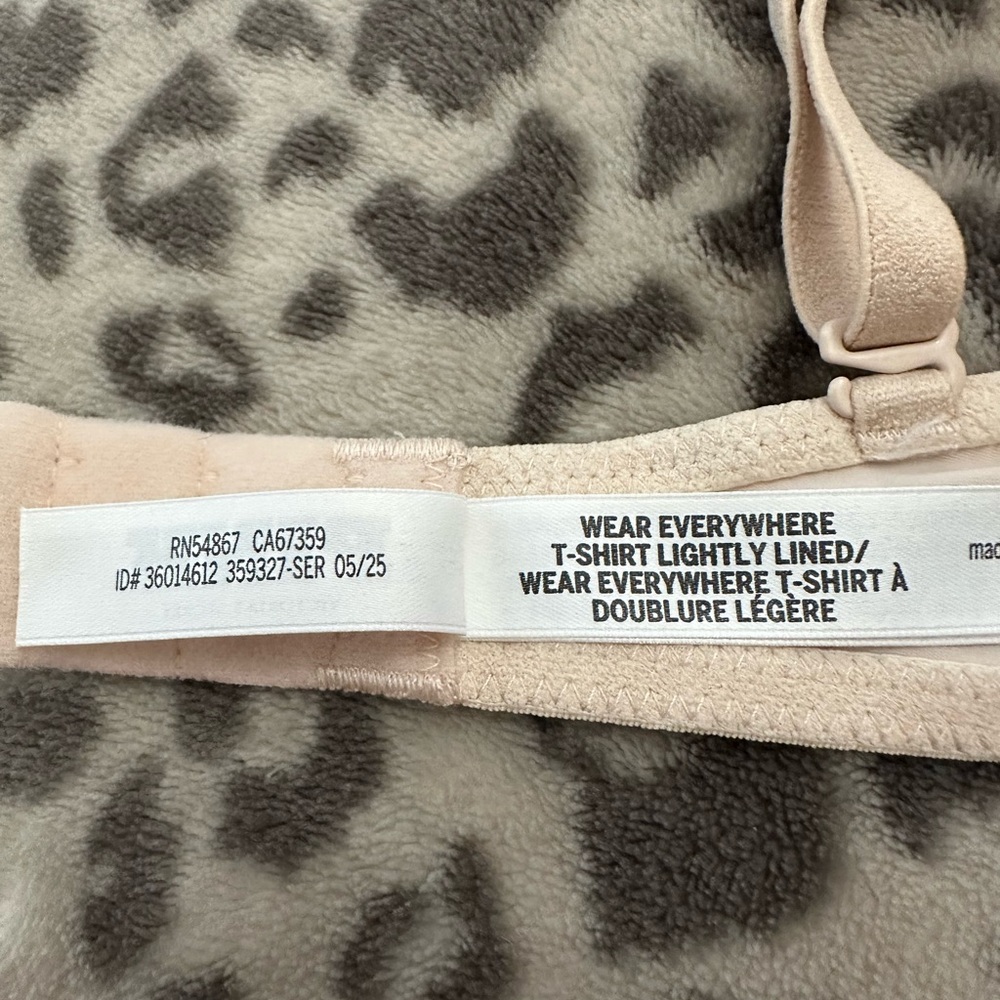 PINK Victoria’s Secret Wear Everywhere Lightly Lined T-Shirt Bra Marzipan 34A - Picture 9 of 13